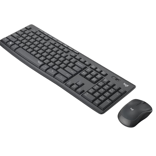 Набор для беспроводной клавиатуры и мыши Logitech MK295, бесшумный компьютер для дома и офиса