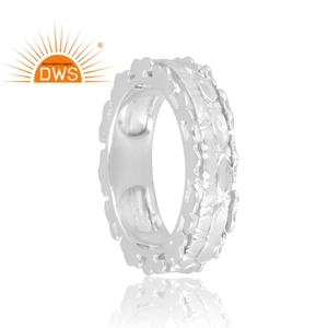 Hot Design Sterling <b>Silver</b> <b>Band</b> <b>Ring</b> Custom Design Jewelry For Women Gift For Her Fine Jewelry Manufacturer - Product Image 2