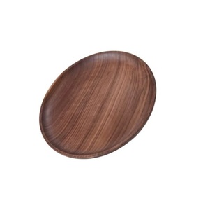 Assiette de présentation en bois naturel artisanal de qualité supérieure, finition écologique, 100 pièces MOQ, style moderne durable, utilisation à domicile, restaurant, hôtel - Product Image 3