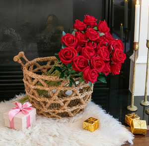 Fleurs en velours pour la décoration, mur de fleurs artificielles pour mariage, décoration de mariage, roses artificielles en gros, rose de la Saint-Valentin - Product Image 4