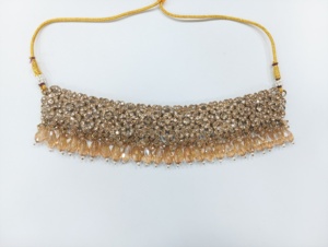 Ensemble de collier vintage Kundan, bijoux indiens, tendance, ensemble de mariage perlé avec boucles d'oreilles à motif de cloche en perles, vente en gros, mode - Product Image 2