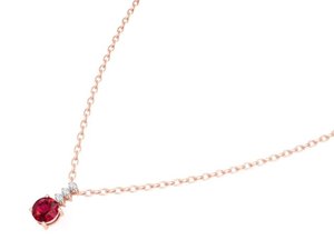 REYES Wholesale Price <b>14K</b> 18K Solid <b>Gold</b> GRA Certified Moissanite Jewelry Round Cut 0.84 Carat Ruby Gemstone Pendant <b>Necklaces</b> - Product Image 3