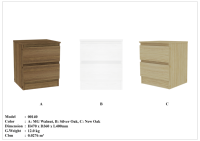 Mesa Consola Contemporánea de 2 Cajones, Mesita de Noche, Mesa Auxiliar de Almacenamiento, Mueble para Dormitorio, Sala de Estar, Lateral de Cama, Aglomerado/Partículas