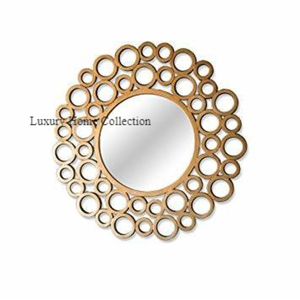 Metal Iron Wall <b>Mirror</b> With Eye Shape <b>Gold</b> Color Large Shape Bathroom and Living Room Decorative Wall <b>Mirror</b> Supplies - Product Image 4