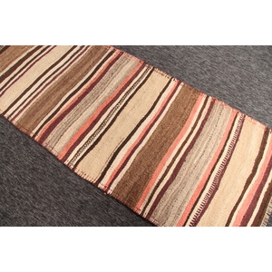 พรมขนาด 2.8x6.4 ฟุต, พรมตุรกีโบราณ, พรมสีเบจ KLM - Product Image 4