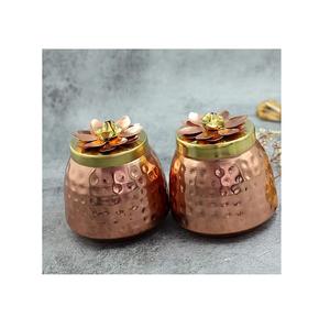 Premium Quality <b>Dry</b> Fruits Jar Decorative Pure Metal Finish for Diwali Decoration and Business Gifts Good Price - Product Image 4