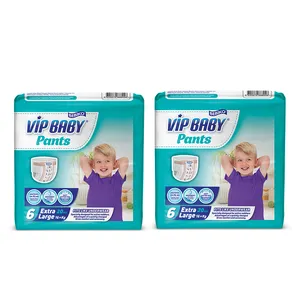 Hot Selling VIP Baby Pants Super Absorbing Baby Diaper Extra 16 + kg 20 PCS Extra Large