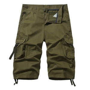 New style Cotton Below Knee Length 3/4 Long <b>Shorts</b> Men's <b>Tactical</b> Capri Pants Multi Pocket Summer Twill Work Cargo Pants Man - Product Image 4