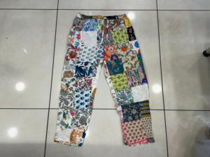 Boho Hippie Patchwork Pantalones Hombre Mujer Algodón Verano Funky Hippy Pantalones Unisex Boho Algodón Pantalones Yoga Pantalones - Product Image 4