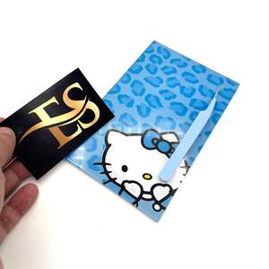 Venta superior Baby Blue Leopard Print Kitty Eyelash Tiles Logotipo personalizado Acrílico sostenible Hello Kitty Tiles con imanes - Product Image 4