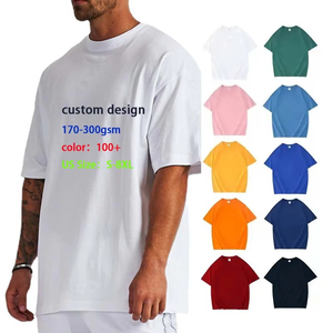 Camiseta extragrande de algodón 100% de 220gsm, ropa de calle, corte personalizado, pantalla de Color de contraste, camiseta boxy fit con estampado de aerosol manual - Product Image 5