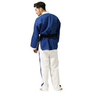 ชุดฝึกซ้อมเทควันโดน้ำหนักเบา ออกแบบด้วยผ้าฝ้ายระบายอากาศได้ดีและแขนยาวเพื่อความสบายเพื่อการเคลื่อนไหวที่ดีขึ้น - Product Image 4