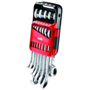 Jeu de clés à cliquet réversibles Usag de 12 pièces, outil durable et polyvalent - Product Image 1