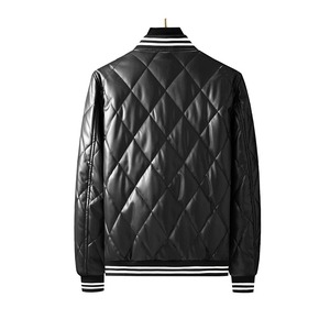 Chaqueta de cuero negra personalizada de alta calidad para hombre, venta al por mayor, cierre de cremallera, cuello con capucha, Material de tela de estilo motorista clásico - Product Image 4
