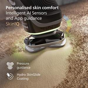 Afeitadora Eléctrica Rotativa de Doble Cuchilla, Afeitadora de Barba Húmeda/Seca con Resistencia al Agua IPX7, Afeitadora de Triple Cuchilla Lavable para Afeitar el Cuerpo - Product Image 5