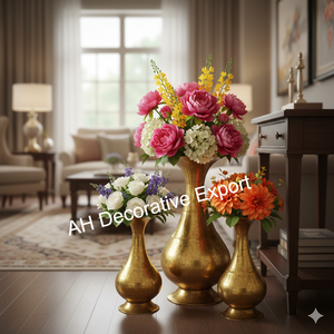 Handcrafted Modern Matt Metal Flower <b>Vase</b> for Home and Event Decor - Product Image 4