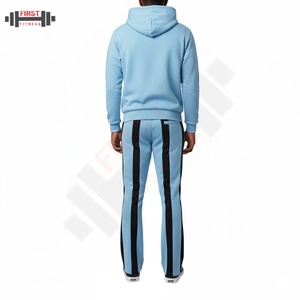 Best Pakistan Clothing Manufacturers' Custom Vintage Acid Wash Sun Faded Puff Printing Jogging Set Suit Flared <b>Pants</b> Winter - Product Image 5