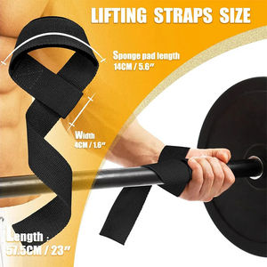 2025 Athlotic Sports Fitness Custom Sport Gym High Quality <b>Weight</b> Lifting Custom Logo <b>Wrist</b> Straps Weightlifting Straps - Product Image 4