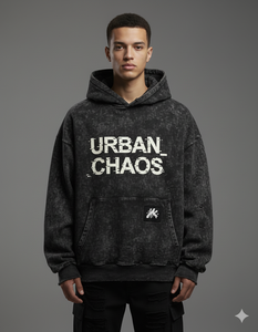 Sudaderas con capucha personalizadas para hombre, ropa de calle de algodón 100%, sudadera con cremallera, sudaderas con capucha lavadas con ácido de 500gsm Vintage de gran tamaño - Product Image 5