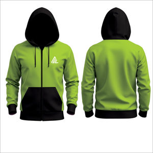 เสื้อมีฮู้ดผ้าฟลีซแบบมีซิปงานปะดิจิตัลดีไซน์หิมะขอบพิมพ์ลายแนวสตรีทแวร์แนวสตรีทผ้า100% ผ้าคอตตอนสำหรับฤดูหนาว - Product Image 4