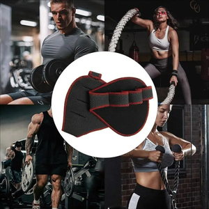 Paume protège les poignées en caoutchouc d'haltères coussinets unisexe anti-dérapant poids croix gants d'entraînement Gym Fitness Sports pour protecteur de main - Product Image 3