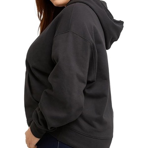 OEM venta al por mayor mujeres Sudadera con capucha en blanco de gran tamaño de invierno de las mujeres fabricantes de ropa de mujer logotipo personalizado de alta calidad sudaderas de punto - Product Image 3