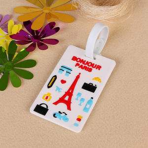 AI-MICH personnalisé rond terre <span class=keywords><strong>carte</strong></span> <span class=keywords><strong>du</strong></span> <span class=keywords><strong>monde</strong></span> étiquette de nom de bagage pressage à chaud étiquette de PVC pour bagages - Product Image 6