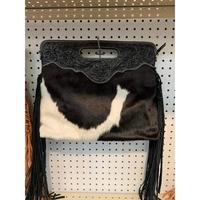 BS INTERNATIONAL Tas Selempang Wanita Kulit Asli Cokelat Mewah Tahan Air Anti Air Bordir Motif Hewan