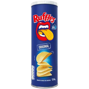 FOR RUFFLES Originals Potato Chips Super Size 107 gr Ruffles <b>Lays</b> Chips <b>Onion</b> Yogurt Flavor Cheddar <b>Cheese</b> Sour Cream Flavor - Product Image 1