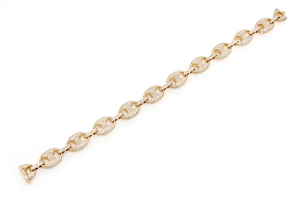 VVS Moissanite กำไลข้อมือเพชรแบบ cuban Link ciced OUT เครื่องประดับผู้ผลิตสร้อยข้อมือได้รับการรับรองสำหรับผู้ชาย - Product Image 2