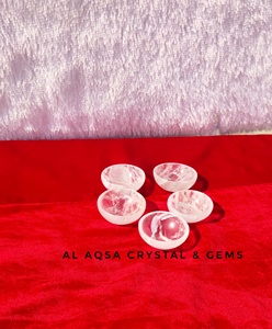 Vente en gros de bols en cristal de quartz clair naturel de deux à trois pouces pour thérapie de guérison pour la méditation pour reiki vastu - Product Image 4