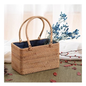 Handmade Rattan Women's Handbags Summer Beach Ladies <b>Straw</b> Clutch Beach Rattan <b>Bag</b> From 99GD Vietnam - Product Image 2