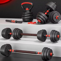 Ensemble d'haltères réglables en acier inoxydable bon marché en gros pour l'exercice à domicile et la remise en forme en salle de sport 10 kg-50 kg