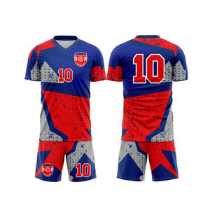 Conjunto de uniformes de fútbol transpirables de secado rápido sin costuras de diseño personalizado OEM 100% tejido de poliéster estampado sublimado para invierno - Product Image 2