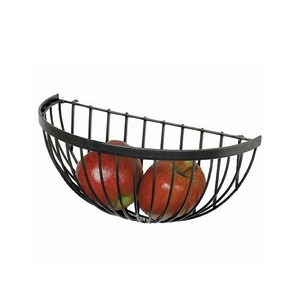 Panier de stockage de fruits en fil de fer de conception nouvelle arrivée enduit de poudre noire fini meilleure qualité pour une utilisation - Product Image 6