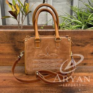 Mini bolso de mano de lujo para mujer, bolso cruzado de punto de bota occidental, bolso de cuero de vaca - Product Image 1