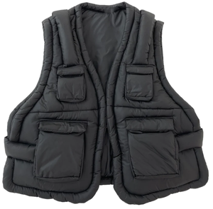 Chaleco de calle exclusivo para hombre, chaleco acolchado personalizado, chaleco de burbuja a prueba de viento tejido Warrior - Product Image 2