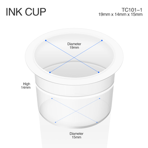 Vasos de tinta para <span class=keywords><strong>tatuaje</strong></span> Tapas de pigmento de plástico desechables para tatuar 3 tamaños (pequeño, <span class=keywords><strong>mediano</strong></span>, Grande) - Product Image 5