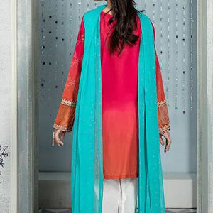 Robe d'hiver ethnique Shalwar Kameez pakistanaise indienne Punjabi en coton et lin pour les fêtes et autres occasions - Product Image 4