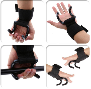 Sangles de poignet en néoprène robustes pour Fitness Gym haltérophilie Powerlifting crochets Palm Guard Deadlift Protection professionnelle - Product Image 2