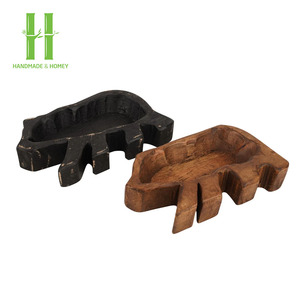 Tazón de masa de madera de lujo para hacer velas para decoración vintage del hogar y para decoraciones navideñas regalos OEM hecho en Vietnam - Product Image 5