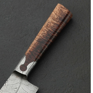 Cuchillo deshuesador de acero de Damasco personalizado con hoja grabada y mango de madera de ébano Estilo vintage Ecológico Apto para lavavajillas - Product Image 4