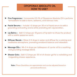 Aceite Esencial de Árbol de Té Opoponax Absoluto 100% Puro, Grado Cosmético y Alimentario, Aceite Líquido Hidratante, Reafirmante y Nutritivo - Product Image 5