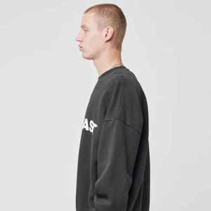 Logo personnalisé en coton, laine et cachemire, pulls à col rond pour hommes en tricot, pull surdimensionné à motif de caractères, pull en tricot pour hommes - Product Image 3
