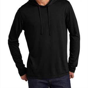 Premium Men's <b>Black</b> <b>Fleece</b> Jersey Hoodie Comfortable Stylish Casual Wear for Outdoor Activities Long Hooded Winter Everyday Use - Product Image 1