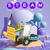 Ensemble de blocs de construction éducatifs pour enfants, robot DIY, 9886D, MOC, jouet STEM avec moteur