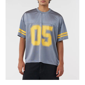 2025 nuevos diseños cosidos camisetas de fútbol americano 100% poliéster bordado sublimado camiseta de fútbol americano para equipos - Product Image 1