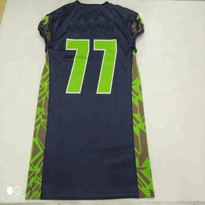 Meilleurs prix sur les nouveaux maillots de football américain personnalisés uniformes respirants et à manches courtes avec technologie de sublimation - Product Image 3