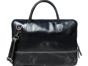 Maletín para Portátil de Cuero Genuino Azul Oscuro, Estilo Vintage, para Hombre y Mujer, 15 Pulgadas, Profesional, Duradero y Ligero - Product Image 5