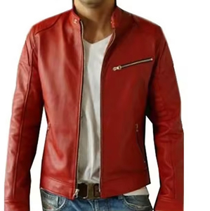 Chaqueta de Cuero Vacuno Suave y Transpirable para Hombre, de Alta Calidad, Personalizada, Informal, a la Moda, Fabricante Mayorista OEM - Product Image 5